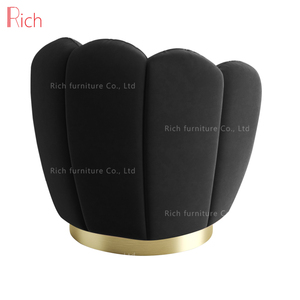 Rotatif D'événement De Mariage Fleur <span class=keywords><strong>Fauteuil</strong></span> <span class=keywords><strong>Tissu</strong></span> Fleur Chaise en Acier inoxydable Rond Base Pivotante - Product Image 4