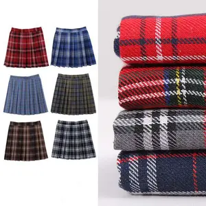 TR-Garn gefärbtes Plaid gewebe aus Polyester-Baumwolle mit hoher Dichte für Schuluniformen