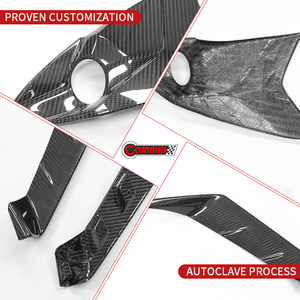 Accessoires automobiles : Garnitures décoratives pour phares en fibre de carbone sèche style MSY pour Lamborghini Revuelto (paupières en fibre de carbone) - Product Image 3