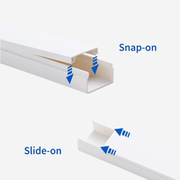 Gaine de câblage en PVC simple compartiment - Gaine de gestion des câbles à montage en surface