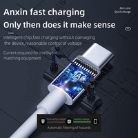 Kabel Data pengisi daya USB PD Tipe C ke Tipe C, kabel Data pengisian daya ponsel cepat arus tinggi 5A 30W Tipe C ke Tipe C