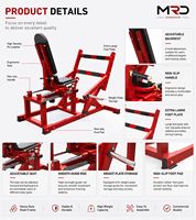 Machine à soulever les mollets assis à charge libre, presse mollets, entraîneur de soleus, équipement de fitness pour la force des jambes