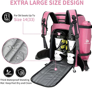 Scarponi da sci Snowboard borsa zaino da viaggio con esterno e <span class=keywords><strong>fondo</strong></span> impermeabile - Product Image 4
