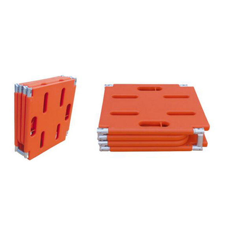 MN-AS031 Durable Spine Board Fold able Stretcher Four Folding Spine Board Plastic Stretcher