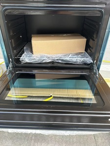 Cuisinière électrique et à <span class=keywords><strong>gaz</strong></span> à 6 brûleurs avec <span class=keywords><strong>four</strong></span>, en acier inoxydable givré, autoportante, 120 L, rangées de brûleurs supérieures/inférieures - Product Image 4