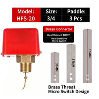Capteur de débit HFS-15 1/2'' à palette, connecteur en laiton, pour contrôle industriel des liquides