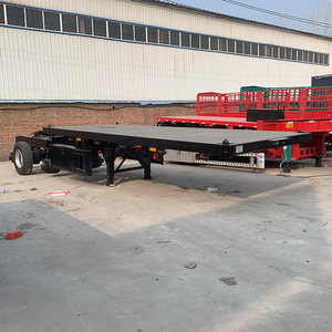 รถกึ่งพ่วงรถกึ่งพ่วง3เพลา40ฟุต60ตันรถกึ่งพ่วงแบบแท่นส่งแบบซูเปอร์ลิงก์ - Product Image 6