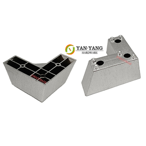 Patas de <span class=keywords><strong>Pl</strong></span>ástico para Muebles Yanyang, Personalizadas en Forma de L, Galvanizadas en Plata, Repuesto de Patas de Sofá de <span class=keywords><strong>Pl</strong></span>ástico Inyectado - Product Image 1