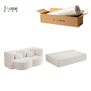 Teddy Boucle Fabric Compression <b>Sofa</b> Convertible Folding <b>Sofa</b> Bed Vacuum Packed Living Room <b>Bedroom</b> Multi-Function Guest Room - Product Image 3