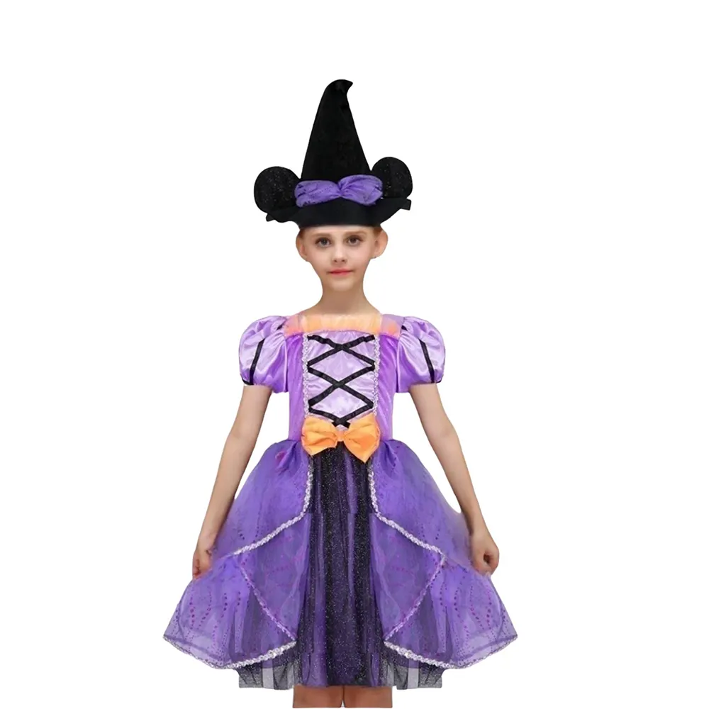 Halloween Carnival Party Fancy Dress Up costumi Minnie Witch Costume per ragazze