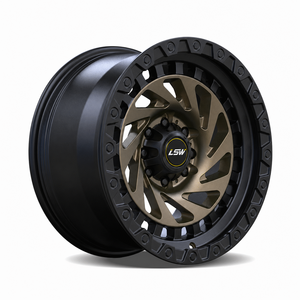 ล้อฟอร์จ LSR8008 6x139.7 ขนาด 17 18 20 นิ้ว ดีไซน์ใหม่มาแรง สีบรอนซ์ดำ สำหรับรถจี๊ป ฟอร์ด โตโยต้า - Product Image 1