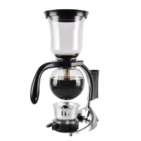 Cafetière à filtre pour le café, cafetière à siphon domestique, pot de service en verre borosilicate, cafetière de style Chemex, capacité de 3 tasses, infuseur à thé