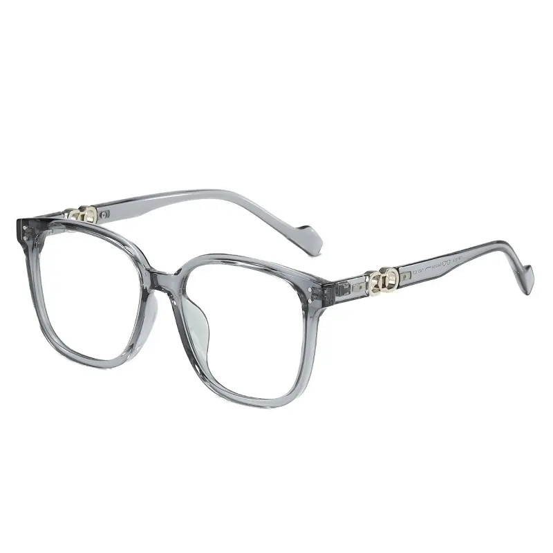 Nuovi occhiali per miopia tr90 alla moda specchio piatto specchio decorativo cornice quadrata anti-blu