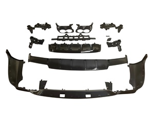 Nuovo Diffusore Posteriore <span class=keywords><strong>Mercedes</strong></span> <span class=keywords><strong>C253</strong></span>/GLC-COUPE 2016-2022 43 AMG con Strisce Nere - Parte di Ricambio - Product Image 6