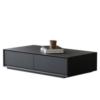 Ensemble de tables basses modernes et minimalistes en bois avec rangement, design durable et écologique pour salon et appartement