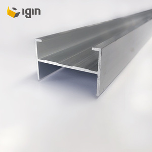 Profilé en aluminium I-Beam Igin pour cadre de persienne, 48 cm de large, 1,5 mm d'épaisseur, extrusion, usage industriel et civil - Product Image 1