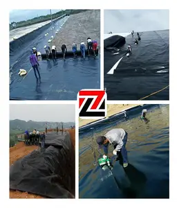 1mm 1.5mm 2mm HDPE cá trang trại AO đập lót geomembrane giá