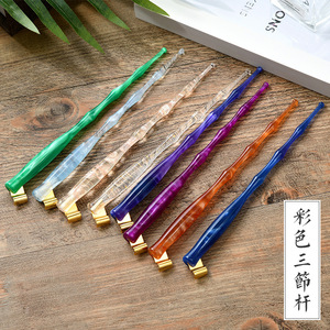 Supporto per pennino con penna tonda in resina in vetro regolabile con flangia Fine gotica in arabica inglese Ef calligrafia porta pennini da scrittura - Product Image 5