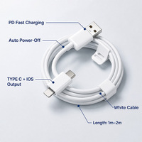 Kabel Pengisian Cepat 27W PD 3A USB-A ke Type-C (iOS) dengan Jaket Nilon Kepang 1m-2m Garansi 12 Bulan untuk Smartphone & iPad