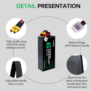 แบตเตอรี่ลิเธียมไอออนสำหรับการเกษตรชาร์จไฟได้6S 12S 31000mAh-32000mAh - Product Image 4