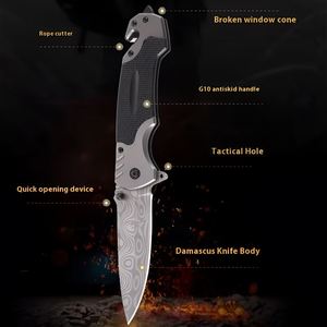 Original Multi-Purpose Stainless Steel Tactical Knife for Self Defense Outdoor Folding <b>Camping</b> Hunting Knifes - Product Image 3