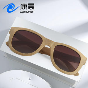 Lunettes de soleil en bambou unisexes, verres polarisés TAC UV400, monture ovale, pour la protection solaire, les voyages et la conduite, fabriquées à Wenzhou - Product Image 5