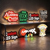 Boîte à lumière latérale personnalisée, enseigne LED personnalisée, enseigne lumineuse imprimée en 3D, boîte à lumière