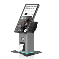 Kiosque libre-service Android OS Terminal polyvalent Imprimante de codes-barres Scanner SDK activé Écran tactile incurvé à 10 points