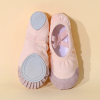 Zapatillas de Ballet para Niñas y Mujeres, Suela Suave, Multicolores, Banda Elástica Cruzada, Calzado de Baile, Calzado de Entrenamiento