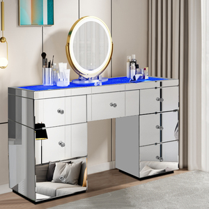 New Design <strong>Antique</strong> Bedroom Furniture Vanity <strong>Dressing</strong> <strong>Table</strong> <strong>with</strong> <strong>Mirror</strong> - Product Image 1