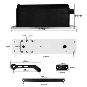 Ouvre-porte de garage à moteur CC sans balais au design moderne <span class=keywords><strong>avec</strong></span> une capacité de charge de 200 kg, fonctionnement facile pour villa, hôtel et utilisation en extérieur - Product Image 5