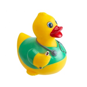 Vente directe en usine de jouets de bain pour bébé de haute qualité Petit canard jaune en forme d'infirmière nageuse - Product Image 4