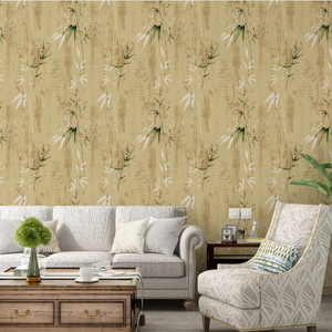 Europees rustiek pastorale 3D bloemenbehang, vliesbehang, brandwerend, waterdicht, maat 53cm x 9.2m, slaapkamer, huishoudelijk, entertainment - Product Image 5