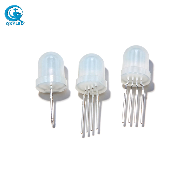 8G-8000 Mold Strip 8-11 Round Head DIP LED Diode 8mm Through Hole RGB Single Color Diffused LED Lamp Beads Custom Wholesale