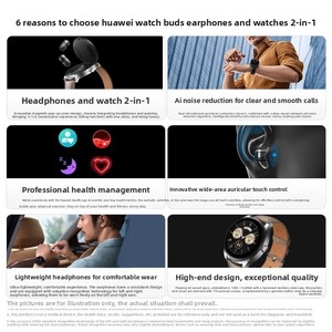 [เงินอุดหนุนแห่งชาติ 15%] สำหรับนาฬิกาอัจฉริยะ <span class=keywords><strong>Watch</strong></span> <span class=keywords><strong>Buds</strong></span> หูฟังในตัว ลดเสียงรบกวนด้วย AI รองรับการโทร ออกกำลังกาย วัดค่าออกซิเจนในเลือด - Product Image 6