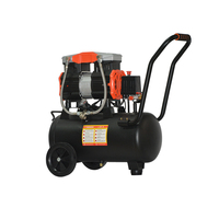 Dernier Modèle Compresseur d'Air Portable Silencieux et Sans Huile 30L 138L/min avec Moteur 220V Type Piston Refroidi par Air pour Gaz CO2