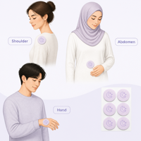 Patch de Sommeil Personnalisable à la Lavande, Aide Naturelle aux Herbes pour le Sommeil, Autocollant d'Aromathérapie pour le Jet Lag, Soulagement du Stress, Endormissement Plus Rapide pour Adultes
