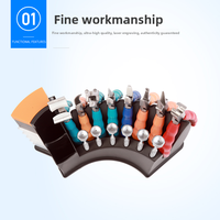 Kit d'outils professionnels pour la réparation de lunettes avec pince, support de rangement, tournevis et pinces de réglage et de positionnement des verres, fabriqué en Chine
