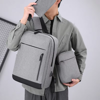 Ensemble de sacs à dos professionnels 3 pièces grande capacité unisexe décontracté avec fermeture à rabat, nouveauté transfrontalière, vente en gros OEM