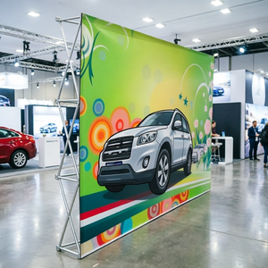 <span class=keywords><strong>Stand</strong></span> d'exposition pop-up à bas <span class=keywords><strong>prix</strong></span>, économique, avec cadre en aluminium pliable, pour exposition automobile et <span class=keywords><strong>foire</strong></span> commerciale - Product Image 1