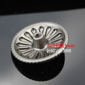 Hoa màu Ngọc Lam conchos bạc mạ đúc đồng xu nút với vít trở lại - Product Image 5