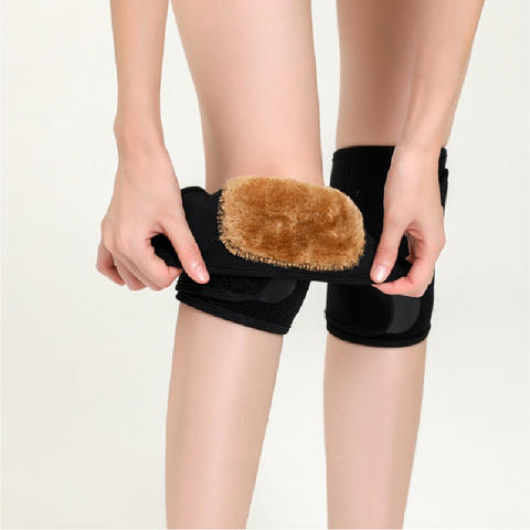 Old Fleece Short Knee Brace Warm Diving Material Four Seasons Cold Leg Air Conditioning Sleeve Fitness Protection for Knee Logo