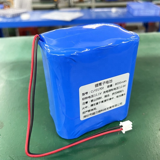 11.1V 21700 Battery Pack Cylindrical Li Ion Cell 3S2P 8000mAh Lithium Battery Pack