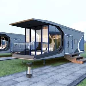 Maison capsule futuriste préfabriquée pour le tourisme Smart Tiny House Capsule préfabriquée Hotel E40 - Product Image 5