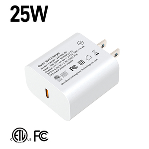 Cargador de pared súper rápido de 25W para teléfonos móviles, adaptador de corriente de viaje con enchufe de EE. UU. Con PD <span class=keywords><strong>USB</strong></span> tipo <span class=keywords><strong>C</strong></span> Compatible con <span class=keywords><strong>c</strong></span>ámara Samsung - Product Image 1