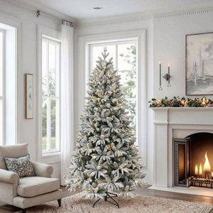 Árbol de Navidad Artificial de Alta Calidad con Base para Interior, Decoración Automática para Interiores, Espuma y Polvo de Nieve, Diseño 2026 - Product Image 2
