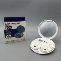 Kabel Data Pengisian Cepat Multi-Fungsi Tipe-C 60W Factory DC02 dengan Cermin dan Konduktor Tembaga Murni