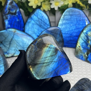 Chất Lượng Cao Ma Quỷ Màu Xanh Labradorite Đồ Trang Trí Chữa Bệnh Tinh Thể Tự Nhiên Màu Xanh Sâu Labradorite Freeform Cho Trang Trí Nội Thất - Product Image 2