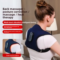 Ceinture de Correction des Épaules pour Adultes, Dispositif de Fixation Dorsale Anti-Bosses Multifonctionnel à Compresse Chaude pour Massage du Cou et des Épaules à Domicile