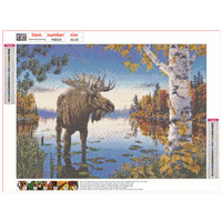 Peinture Diamant 5D Moderne et Tendance à Imprimer Soi-même, Motif Animal Alpaga, Décoration Maison